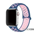 Bracelet sport respirant pour Apple Watch 38 à 49 mm – Couleur du bracelet 12Navy Blue Powder