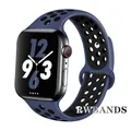 Bracelet sport respirant pour Apple Watch 38 à 49 mm – Couleur du bracelet 16 dark blue black