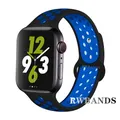 Bracelet sport respirant pour Apple Watch 38 à 49 mm – Couleur du bracelet 19 black blue