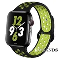 Bracelet sport respirant pour Apple Watch 38 à 49 mm – Couleur du bracelet 1black fluort yellow