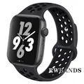 Bracelet sport respirant pour Apple Watch 38 à 49 mm – Couleur du bracelet 20 black  carbon