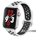 Bracelet sport respirant pour Apple Watch 38 à 49 mm – Couleur du bracelet 21 white black