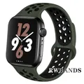 Bracelet sport respirant pour Apple Watch 38 à 49 mm – Couleur du bracelet 23 Army Green Black
