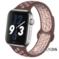 Bracelet sport respirant pour Apple Watch 38 à 49 mm – Couleur du bracelet 27smoke purple brown