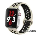 Bracelet sport respirant pour Apple Watch 38 à 49 mm – Couleur du bracelet 32meters white black