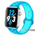 Bracelet sport respirant pour Apple Watch 38 à 49 mm – Couleur du bracelet 33 blue green