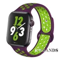 Bracelet sport respirant pour Apple Watch 38 à 49 mm – Couleur du bracelet 34 purple black