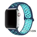 Bracelet sport respirant pour Apple Watch 38 à 49 mm – Couleur du bracelet 39 dark blue sky