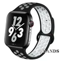 Bracelet sport respirant pour Apple Watch 38 à 49 mm – Couleur du bracelet 5 black white
