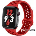 Bracelet sport respirant pour Apple Watch 38 à 49 mm – Couleur du bracelet 51 deep red red