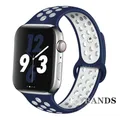 Bracelet sport respirant pour Apple Watch 38 à 49 mm – Couleur du bracelet 6 navy white