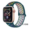 Bracelet sport respirant pour Apple Watch 38 à 49 mm – Couleur du bracelet Dark blue colorful
