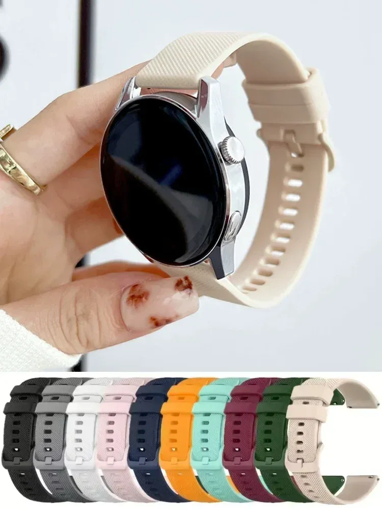 Bracelet sport silicone 18 à 22 mm pour Garmin
