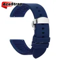 Bracelet sport silicone 18 à 24 mm – Couleur du bracelet Blue