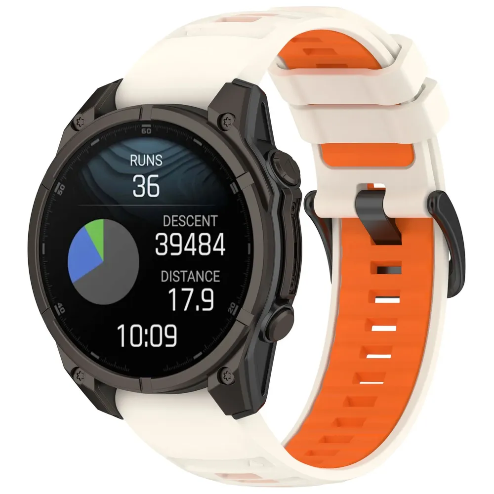 Bracelet sport silicone 20 à 26 mm Quick Fit Garmin