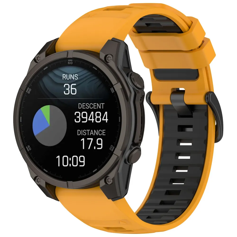 Bracelet sport silicone 20 à 26 mm Quick Fit Garmin