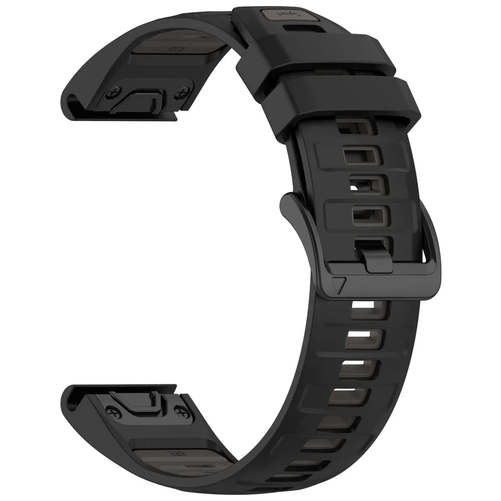 Bracelet sport silicone 20 à 26 mm Quick Fit Garmin
