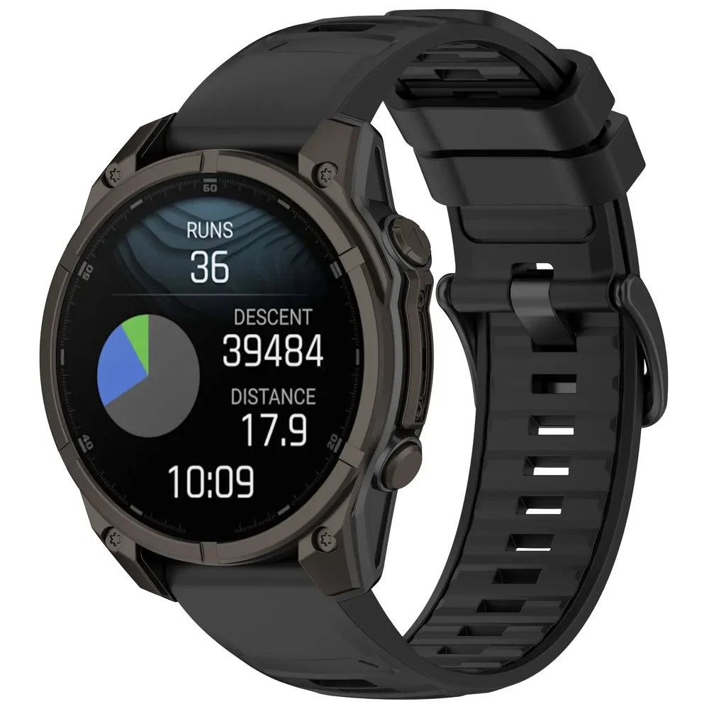 Bracelet sport silicone 20 à 26 mm Quick Fit Garmin