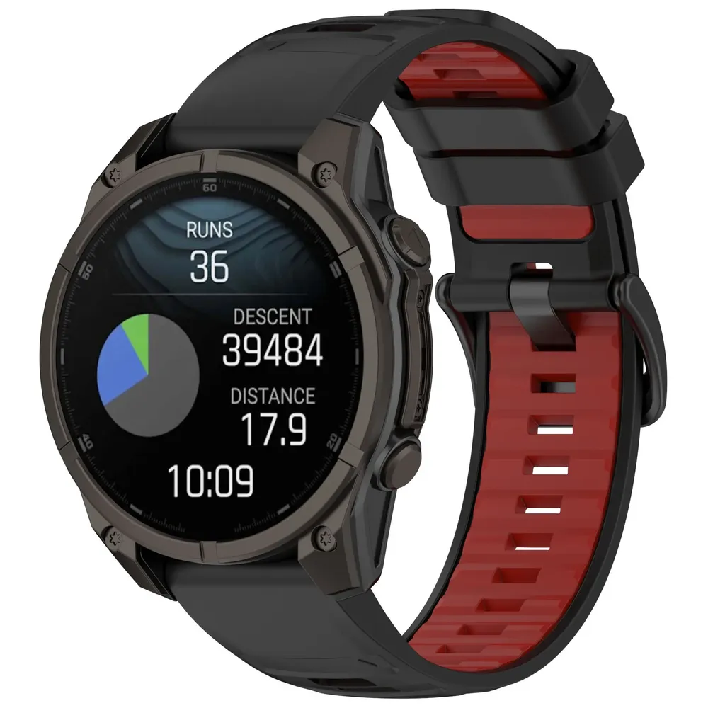 Bracelet sport silicone 20 à 26 mm Quick Fit Garmin