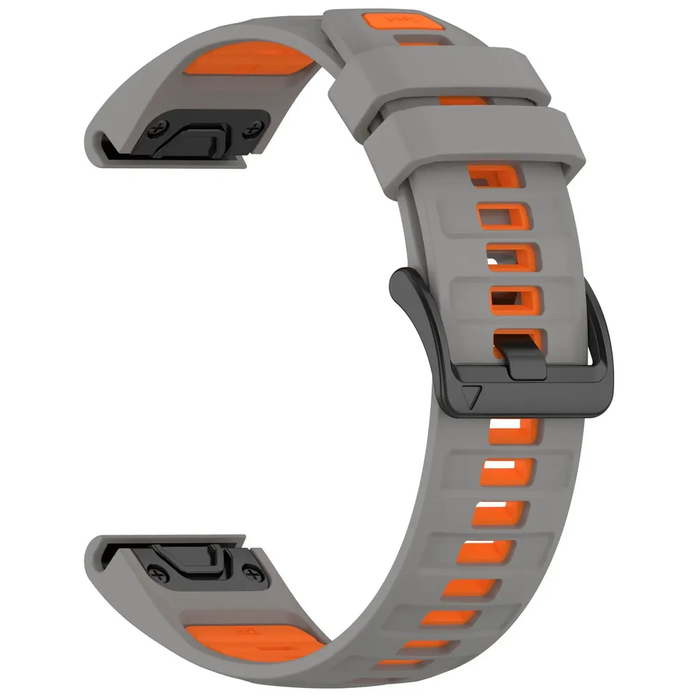 Bracelet sport silicone 20 à 26 mm Quick Fit Garmin