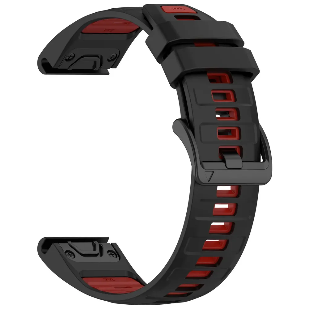 Bracelet sport silicone 20 à 26 mm Quick Fit Garmin