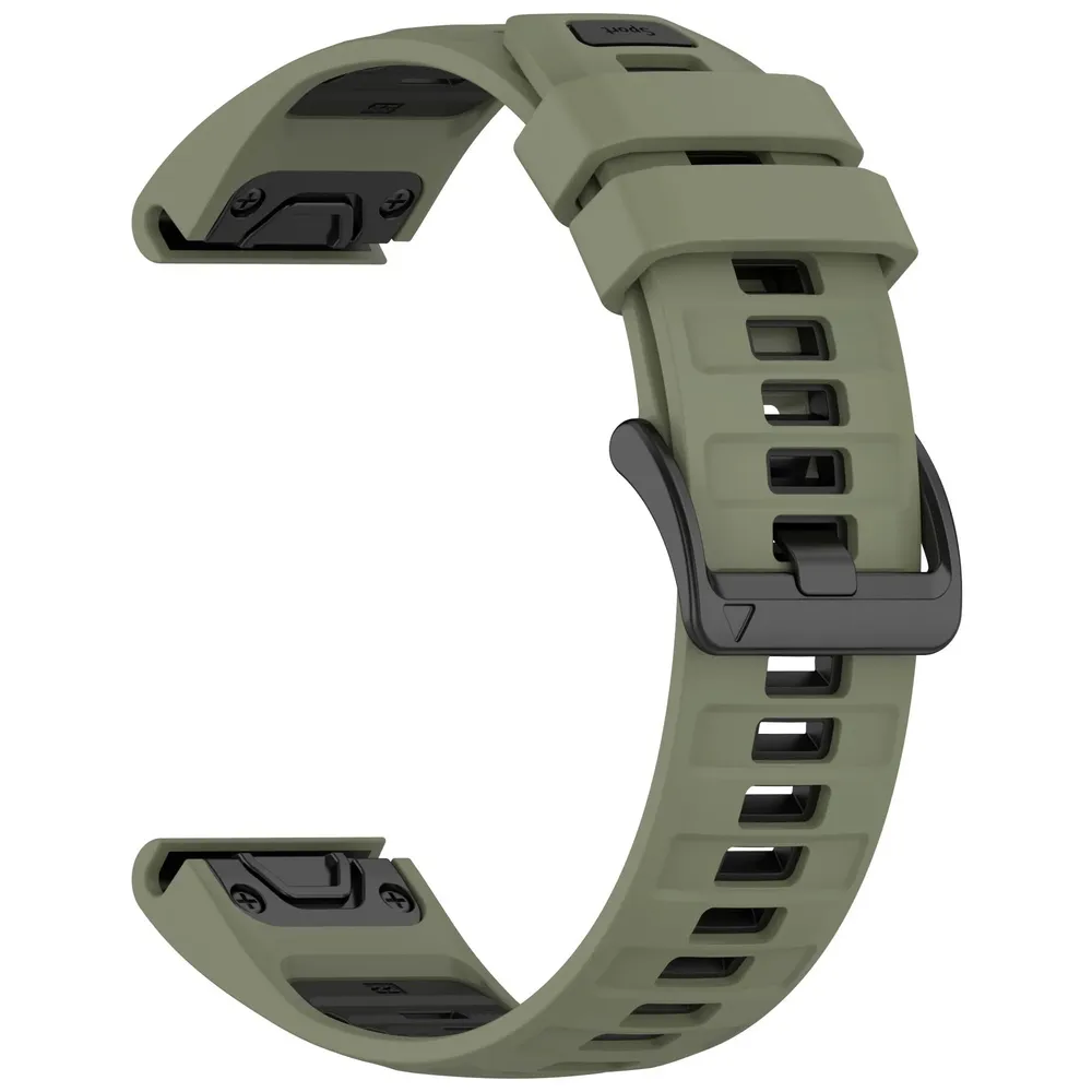 Bracelet sport silicone 20 à 26 mm Quick Fit Garmin