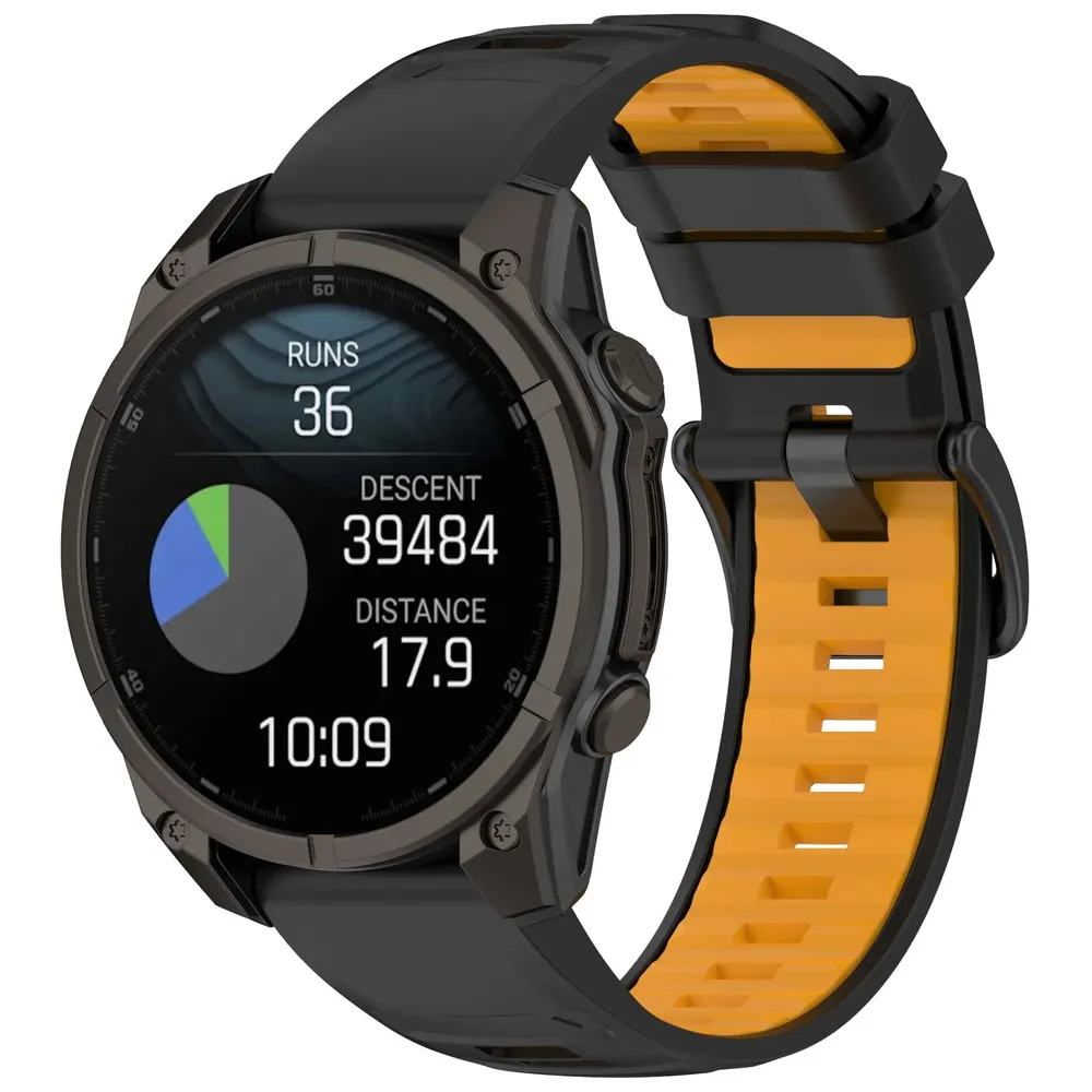 Bracelet sport silicone 20 à 26 mm Quick Fit Garmin