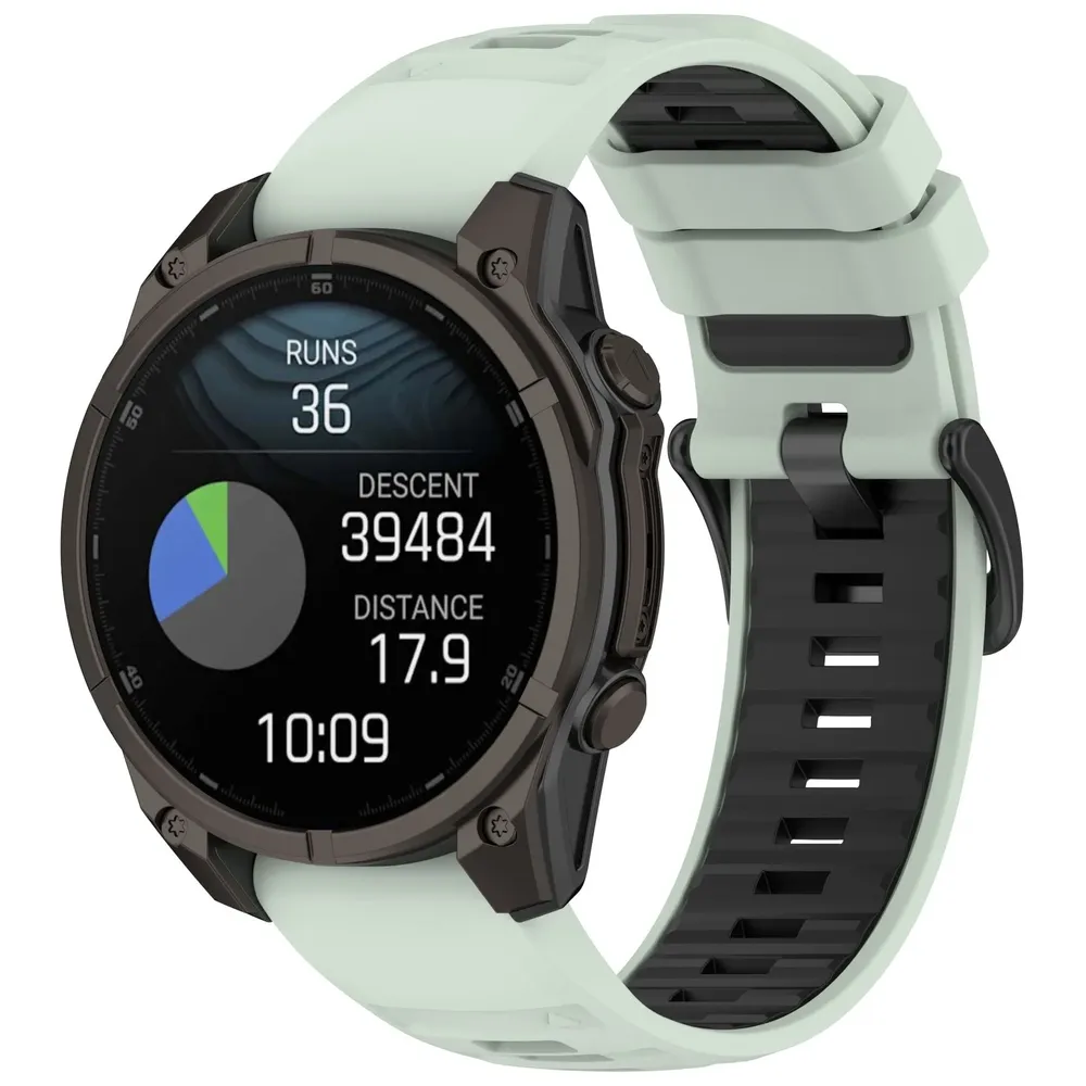 Bracelet sport silicone 20 à 26 mm Quick Fit Garmin