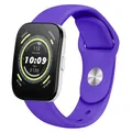 Bracelet sport silicone 20 et 22 mm Amazfit GTS – Couleur du bracelet Deep purple 11