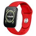 Bracelet sport silicone 20 et 22 mm Amazfit GTS – Couleur du bracelet red 12