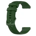 Bracelet sport silicone 20 et 22 mm Garmin Vivoactive – Couleur du bracelet Army Green
