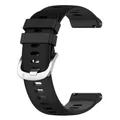 Bracelet sport silicone 20 et 22 mm Garmin Vivoactive – Couleur du bracelet Black