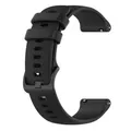 Bracelet sport silicone 20 et 22 mm Garmin Vivoactive – Couleur du bracelet Black