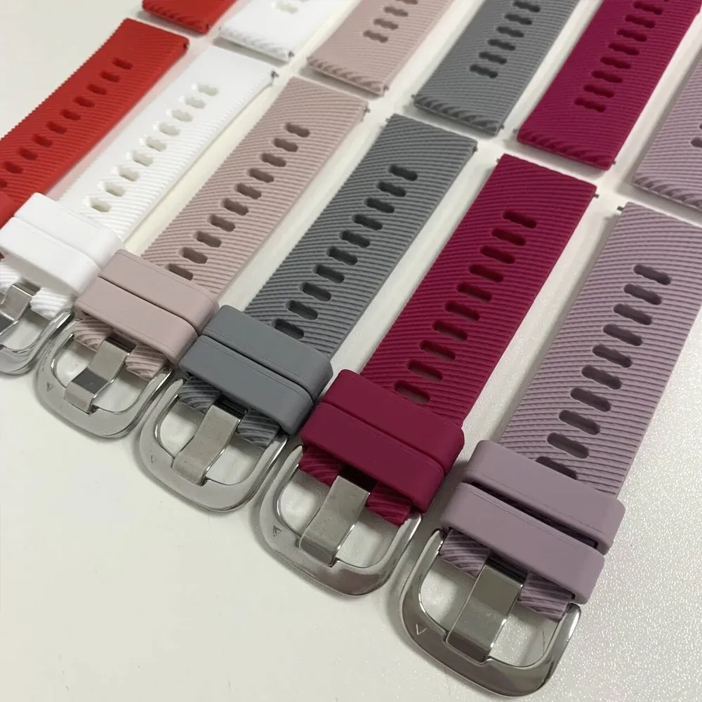 Bracelet sport silicone 20 et 22 mm Garmin Vivoactive