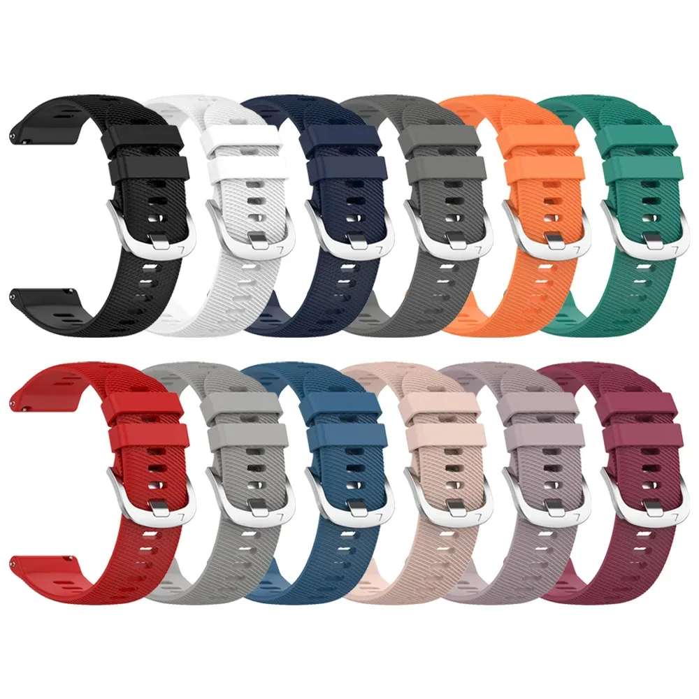 Bracelet sport silicone 20 et 22 mm Garmin Vivoactive