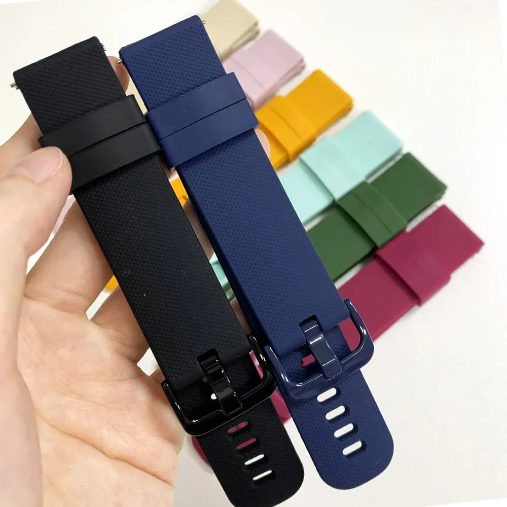 Bracelet sport silicone 20 et 22 mm Garmin Vivoactive