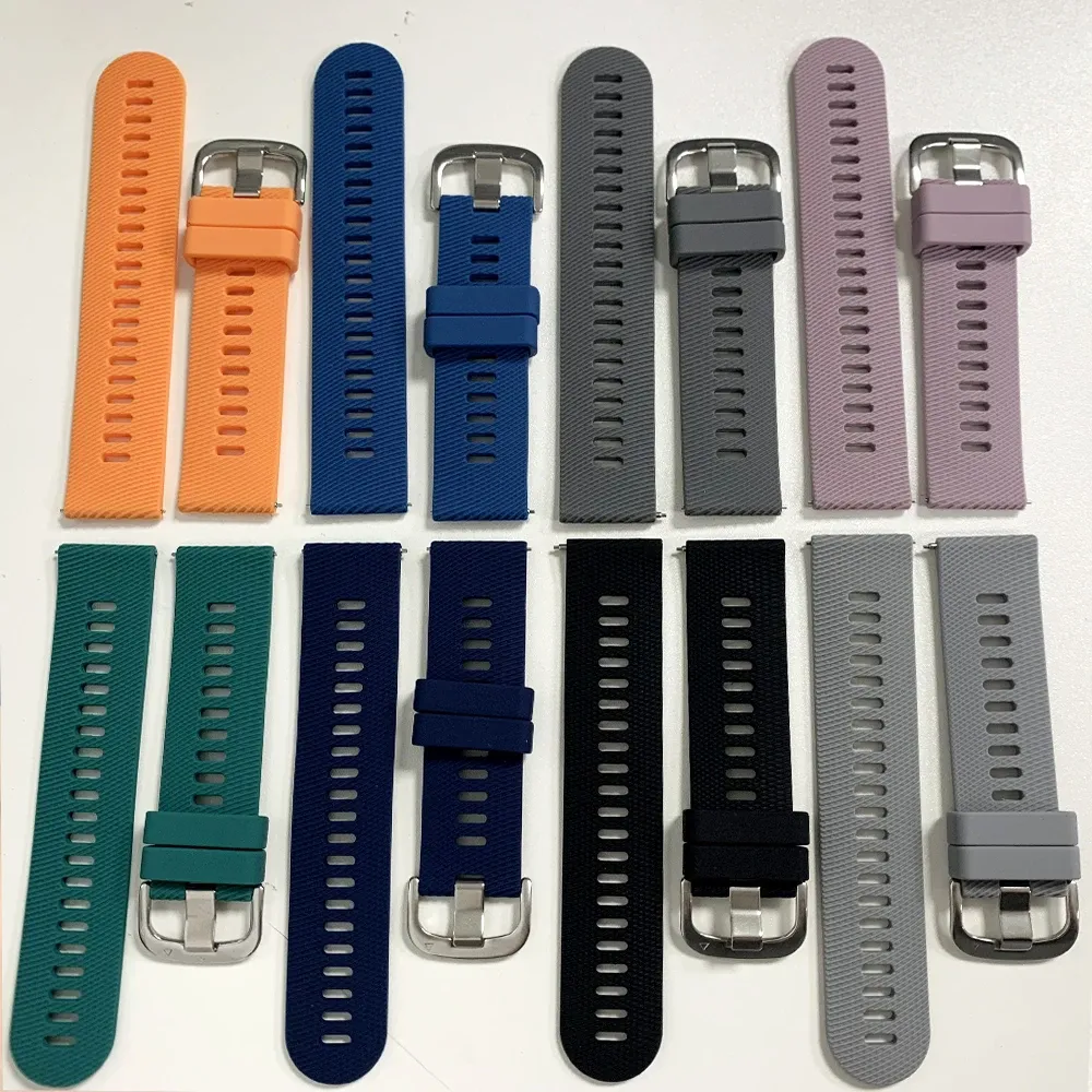 Bracelet sport silicone 20 et 22 mm Garmin Vivoactive