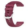 Bracelet sport silicone 20 et 22 mm Garmin Vivoactive – Couleur du bracelet Wine Red