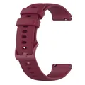 Bracelet sport silicone 20 et 22 mm Garmin Vivoactive – Couleur du bracelet Wine Red