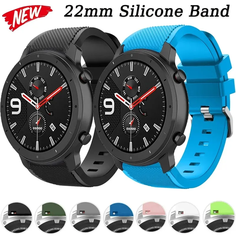 Bracelet sport silicone 22 mm Amazfit GTR Bip