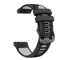 Bracelet sport silicone 22 mm Garmin Forerunner Vivoactive – Couleur du bracelet Black Gray