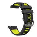 Bracelet sport silicone 22 mm Garmin Forerunner Vivoactive – Couleur du bracelet Black Lime