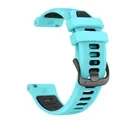 Bracelet sport silicone 22 mm Garmin Forerunner Vivoactive – Couleur du bracelet Blue Black