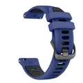 Bracelet sport silicone 22 mm Garmin Forerunner Vivoactive – Couleur du bracelet DarkBlue Black