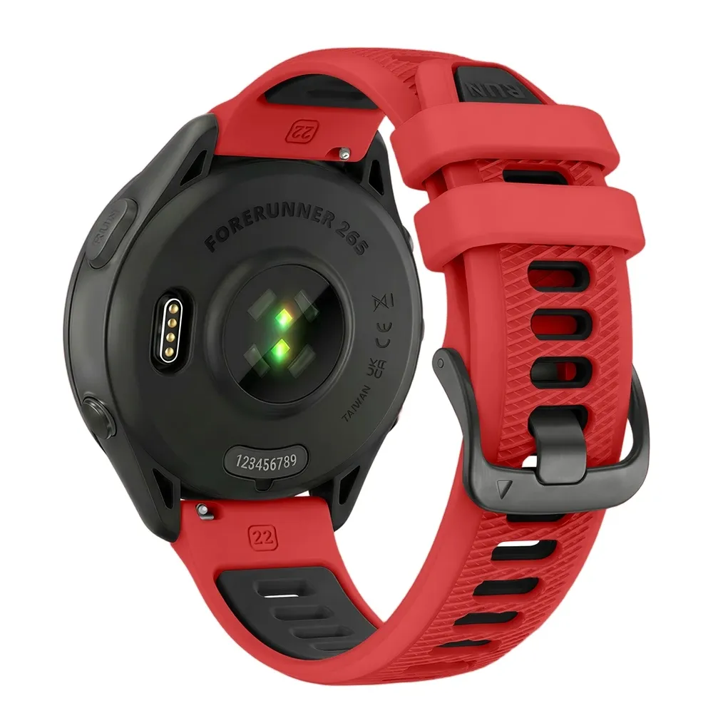 Bracelet sport silicone 22 mm Garmin Forerunner Vivoactive