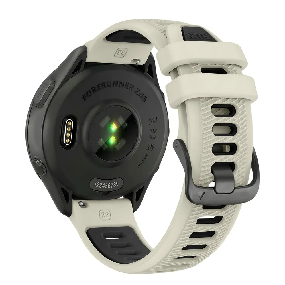 Bracelet sport silicone 22 mm Garmin Forerunner Vivoactive