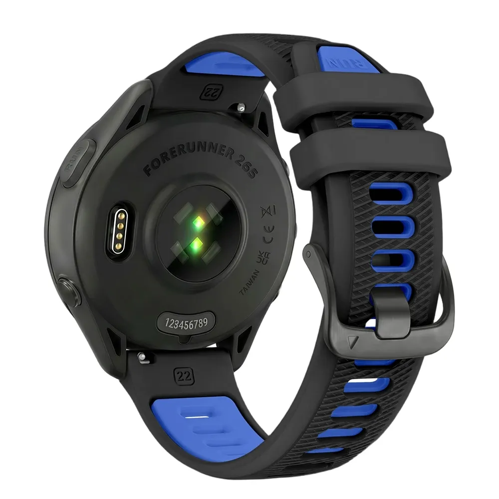 Bracelet sport silicone 22 mm Garmin Forerunner Vivoactive