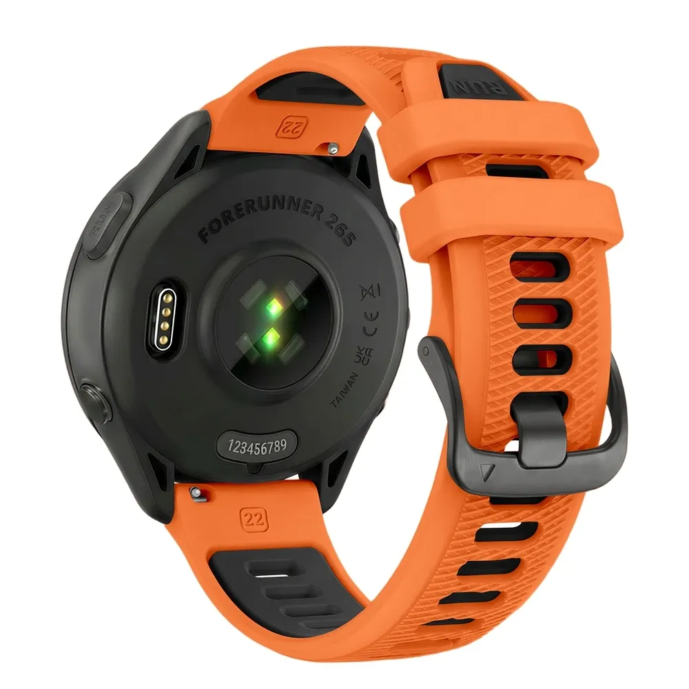 Bracelet sport silicone 22 mm Garmin Forerunner Vivoactive
