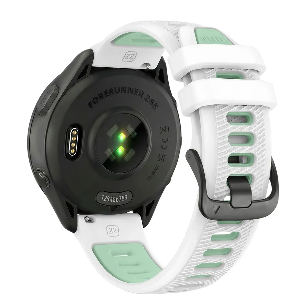Bracelet sport silicone 22 mm Garmin Forerunner Vivoactive