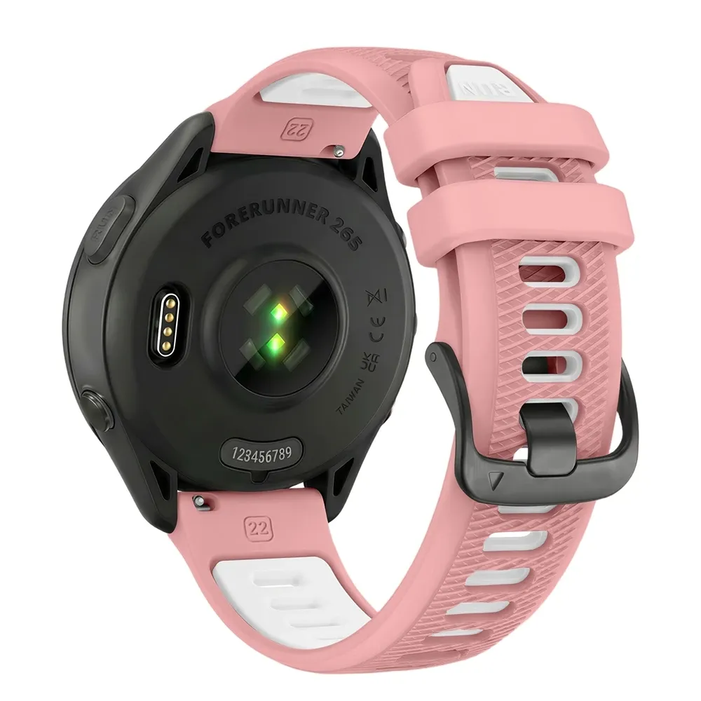 Bracelet sport silicone 22 mm Garmin Forerunner Vivoactive